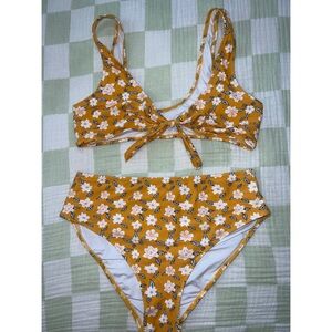 Floral Yellow Bikini Set